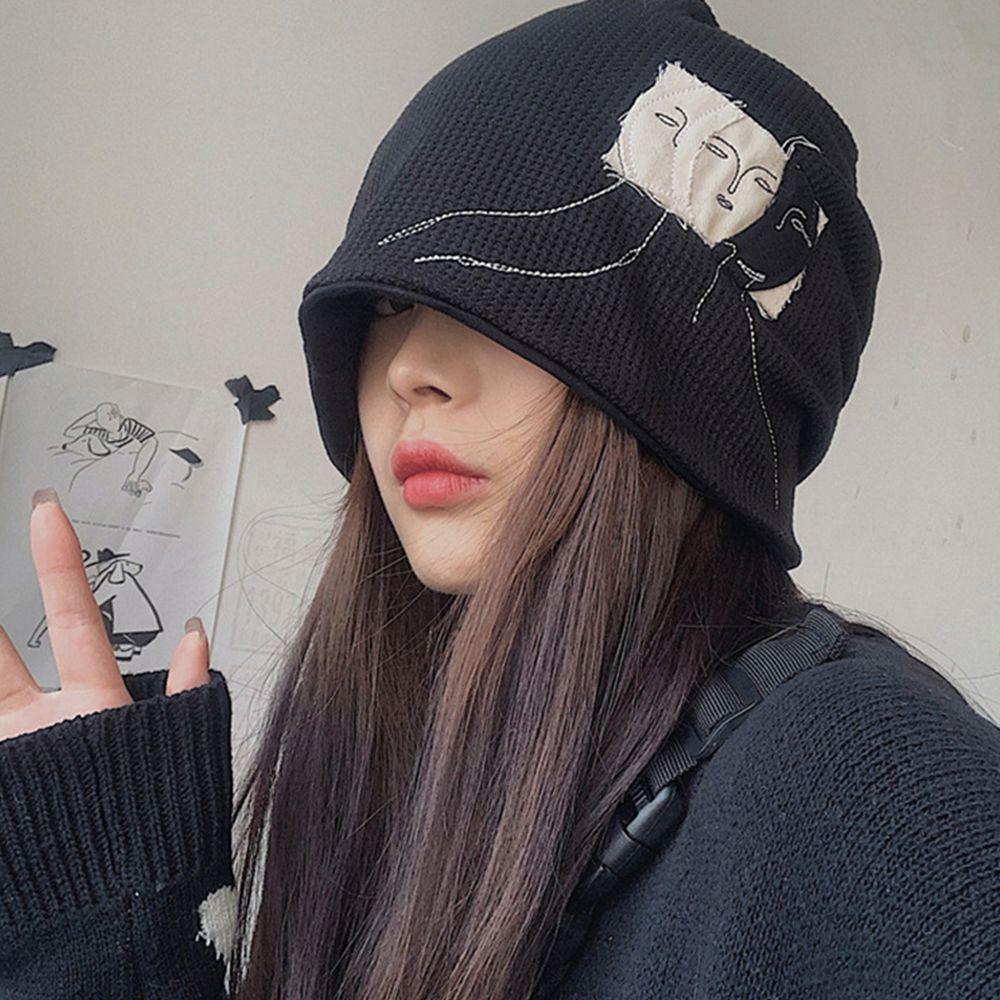 Buy Cloth Hip Hop Applique Matching Cool Beanie Hat Fashion Design Women Hat at affordable prices — free shipping, real reviews with photos — Joom