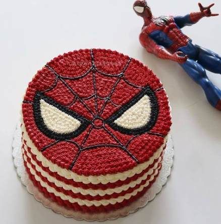 Ảnh bánh sinh nhật ngon hình Spider Man cho bé trai