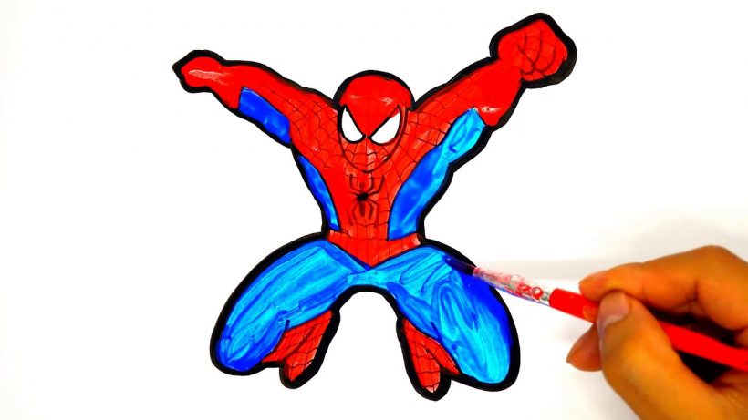 ảnh siêu nhân nhệnh tranh vẽ