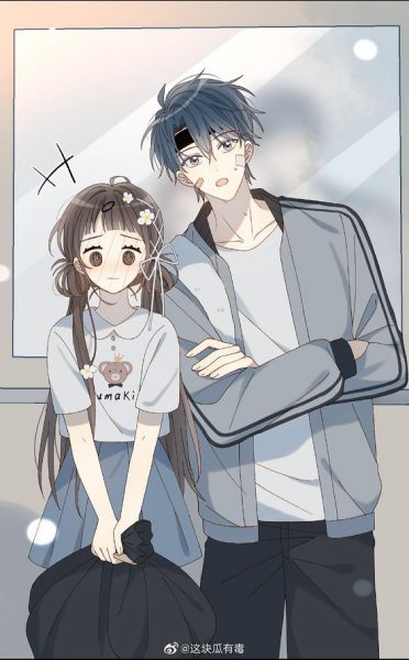 Hình ảnh avatar anime cặp đôi nam nữ