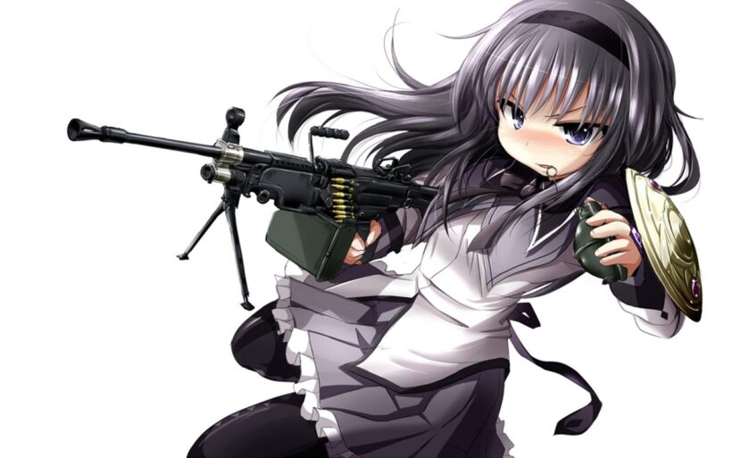 Hình ảnh đại diện avt anime cầm súng cực ngầu