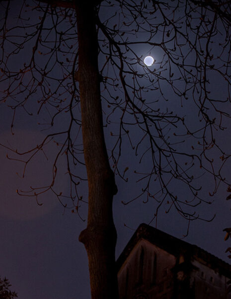 Hình ảnh mặt trăng đêm buồn