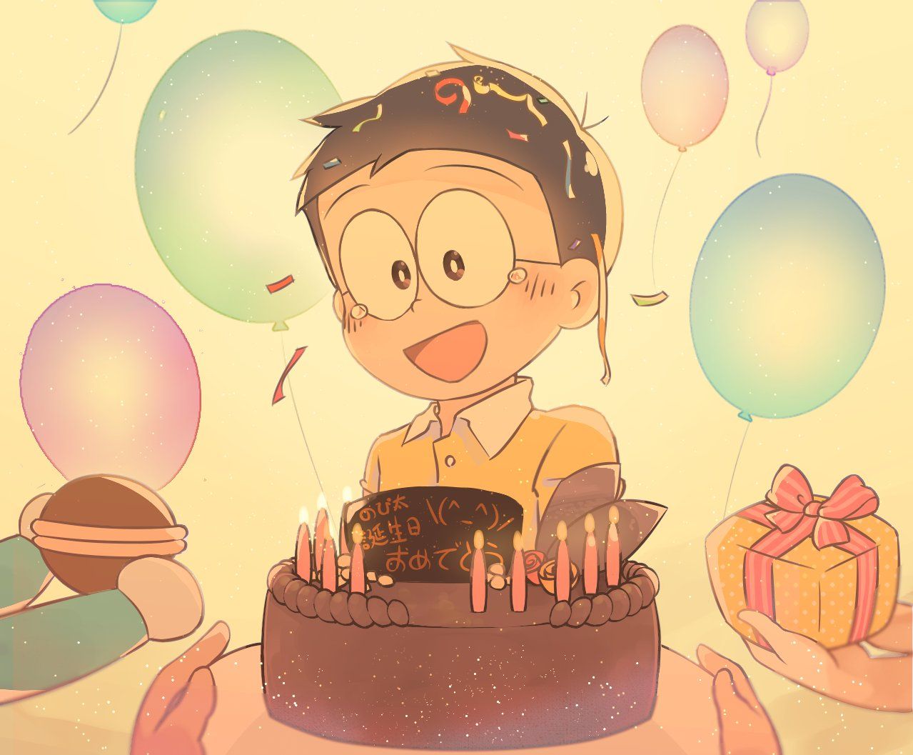 Hình ảnh Nobita đáng yêu Cute