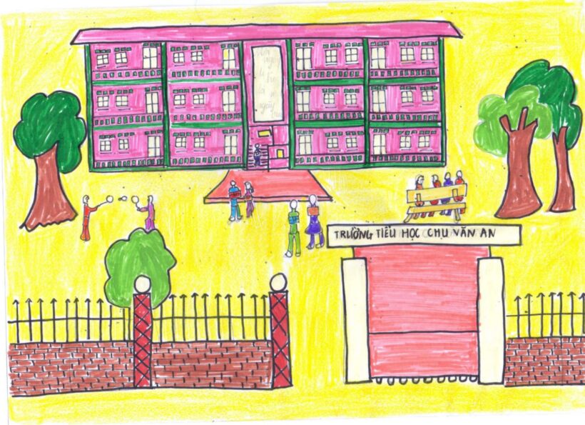 100 Hình Vẽ Trường Em Đơn Giản Đẹp Nhất Chỉ Có Tại Batterydown