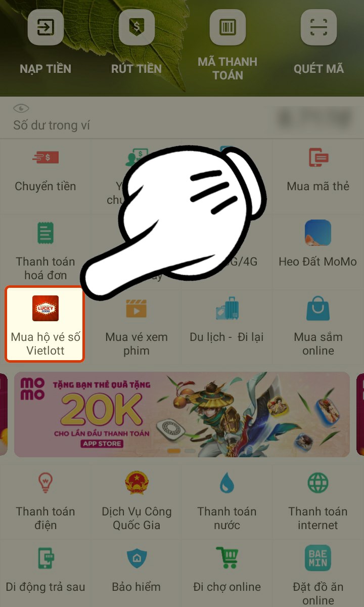 Chọn Mua hộ vé số Vietlott